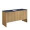 James Martin Vanities Hudson 60in Single Vanity, Light Natural Oak w/ 3 CM Charcoal Soapstone Top 435-V60S-LNO-3CSP - alternate 7